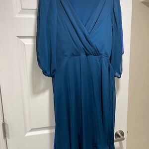 Elegant Blue Women's Dress